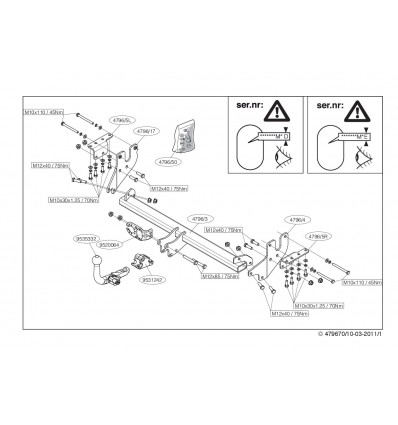 Фаркоп на Mitsubishi Lancer X 479600