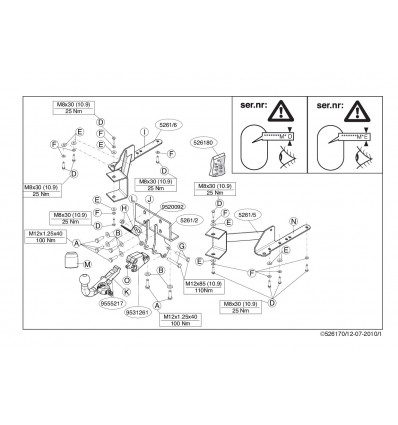 Фаркоп на Toyota Land Cruiser Prado 150 526100