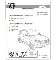 Фаркоп на Mercedes ML 050-533