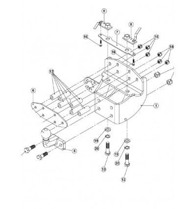 Фаркоп на Toyota Land Cruiser 200 335359600001