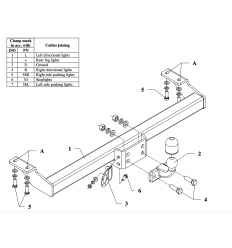 Фаркоп на Toyota Rav 4 0 25