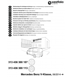 Штатная электрика к фаркопу на Mercedes V/Vito 313436300113