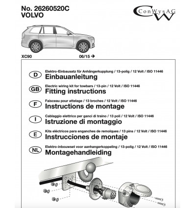 Электрика оригинальная на Volvo XC90 26260520