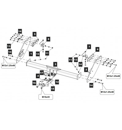 Фаркоп на Mitsubishi L 200 14.2604.21