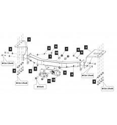 Фаркоп на Toyota Fortuner 24.2588.05