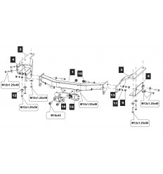 Фаркоп на Toyota Highlander 24.2553.05