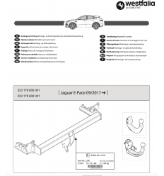 Фаркоп на Jaguar E-Pace 323179600001