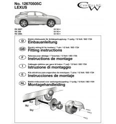 Штатная электрика к фаркопу на Lexus RX 200t/350/450h 12670505