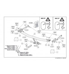 Фаркоп на Renault Megane Grand Scenic 2 512500