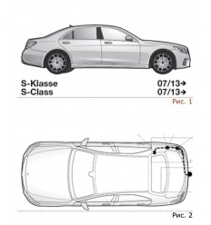 Штатная электрика к фаркопу на Mercedes S 118975/233107