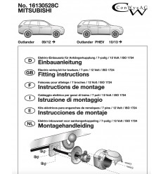 Электрика оригинальная к фаркопу на Mitsubishi Outlander 16130528