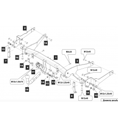 Фаркоп на Chevrolet Captiva 04.2642.12