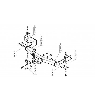 Фаркоп на Mitsubishi Pajero Sport 91311-F