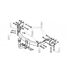 Фаркоп на Hyundai Santa Fe 91006-A