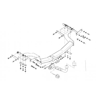 Фаркоп на Nissan X-Trail N/036