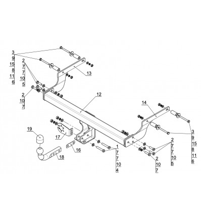 Фаркоп на Renault Logan Stepway TCU00145