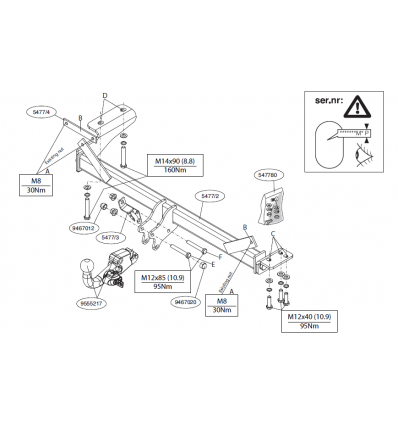 Фаркоп на Land Rover Evogue