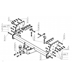 Фаркоп на Mitsubishi L 200 91301-F