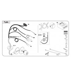 Штатная электрика к фаркопу на Bmw X3 107064/41307