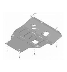 Защита картера и КПП Nissan Tiida 71427