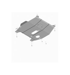 Защита картера и КПП Ravon Nexia R3 68101