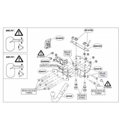 Фаркоп на Lexus LX 570 424500