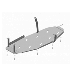 Защита топливного бака Mitsubishi Pajero 11337