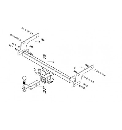 Фаркоп на Renault Duster FA 0170-E