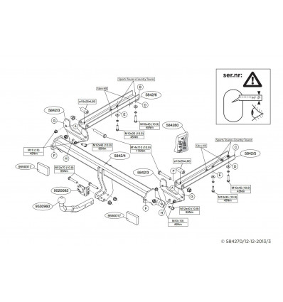 Фаркоп на Opel Insignia 584200