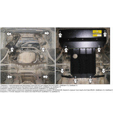 Защита картера и КПП Lexus LS 05003