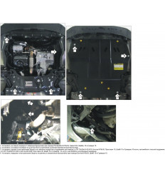 Защита картера и КПП Volkswagen Caddy 02734