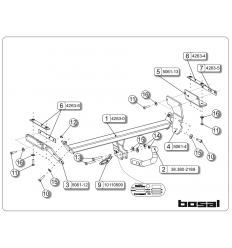 Фаркоп на Nissan Qashqai, +2 042-631