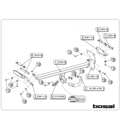 Фаркоп на Nissan Qashqai, +2 042-631