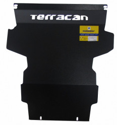 Защита картера и переднего дифференциала Hyundai Terracan 00920
