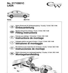 Штатная электрика к фаркопу на Lada Vesta 12710501