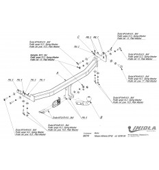 Фаркоп на Nissan Almera N/014