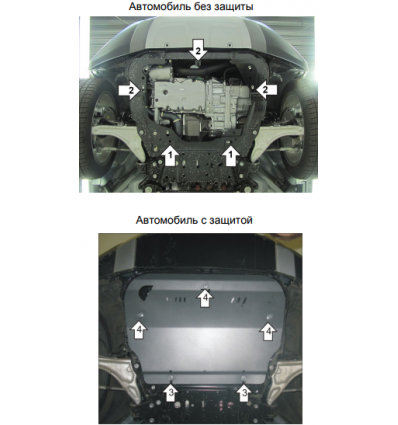 Защита картера и КПП Land Rover Discovery Sport 383221