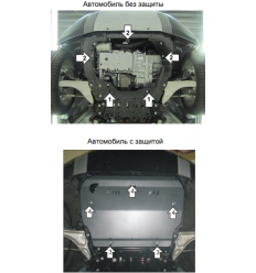 Защита картера и КПП Land Rover Range Rover Evoque 383221