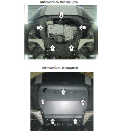 Защита картера и КПП Land Rover Range Rover Evoque 383221