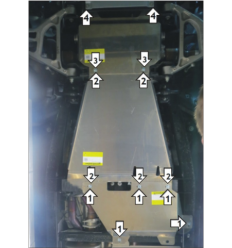 Защита картера, КПП, РК и переднего дифференциала Ford F-150 380702