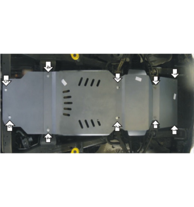 Защита картера, КПП, РК и переднего дифференциала Chevrolet Tahoe 33506