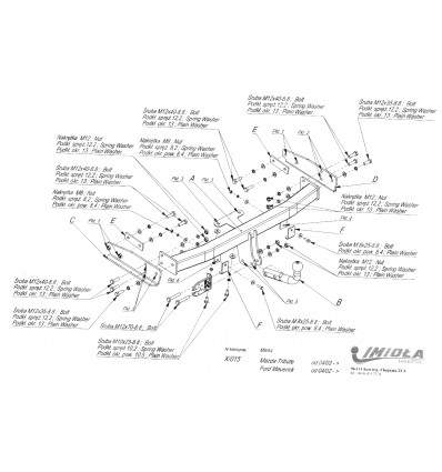 Фаркоп на Mazda Tribute X/015