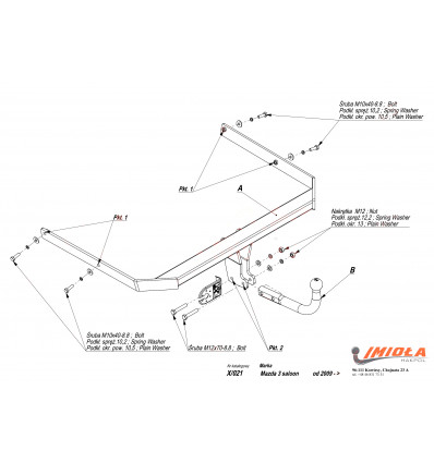 Фаркоп на Mazda 3 X/021