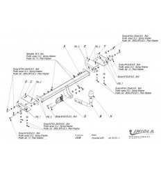 Фаркоп на Hyundai ix35 J/038