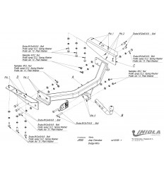 Фаркоп на Jeep Cherokee J/050