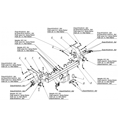 Фаркоп на Mazda BT50 E/043