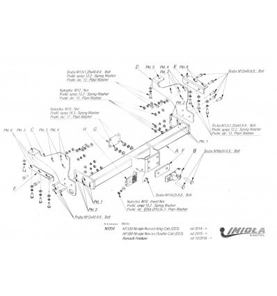 Фаркоп на Nissan Navara N/054