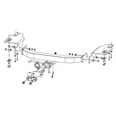 Фаркоп на Toyota Land Cruiser 200 24904938