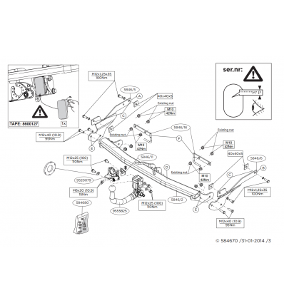 Фаркоп на Mazda 3 584600