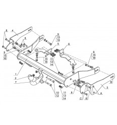 Фаркоп на Chevrolet Captiva CV13